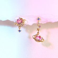 Harajuku Kawaii Fashion Zirconia Sailor Moon Inspired Mismatched Earrings