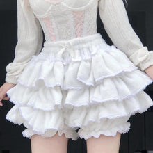 womens kawaii lolita fashion white plus size bloomer shorts