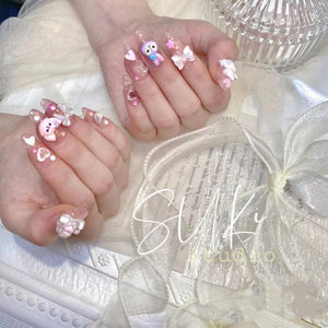 Harajuku Kawaii Fashion Cinnamoroll My Melody Press on Nails Set