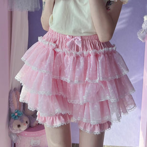 Harajuku Kawaii Fashion Plus Size Lolita Bloomers Puffy Shorts