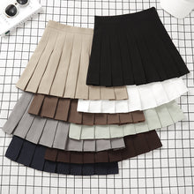 Harajuku Kawaii Fashion Korean Style Y2K Aesthetic Neutral Colors Pleated Tennis Skirt