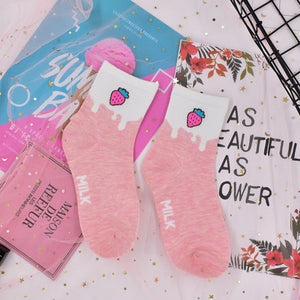 Harajuku Kawaii Strawbery Milk Sailor Moon Ankle Socks (27 Styles)