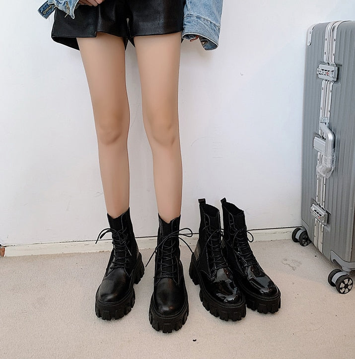 Harajuku Platform Combat Boots – The Kawaii Factory