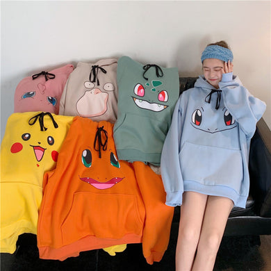 unisex oversized pokemon hoodie