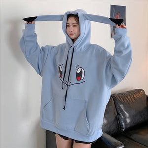 pokemon squirtle hoodie blue