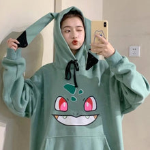 pokemon bulbasaur hoodie green