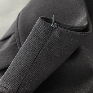 Harajuku Double Belt Pleated Tennis Skirt (Grey/Black)