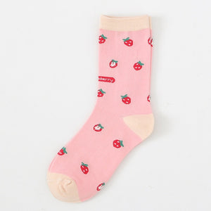 Harajuku Kawaii Fashion Strawberry Milk Socks (5 Styles)