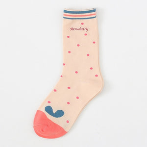Harajuku Kawaii Fashion Strawberry Milk Socks (5 Styles)