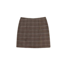 Harajuku Ulzzang Korean Style Two Piece Brown Mini Skirt Suit