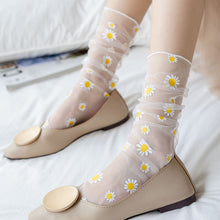 Korean Style Daisy Tulle Socks (6 Colors)