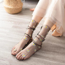 Korean Style Daisy Tulle Socks (6 Colors)