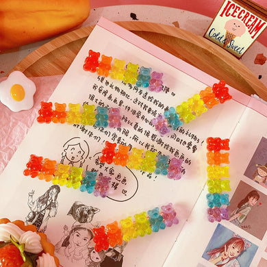 Harajuku Rainbow Gummy Bear Hair Barette