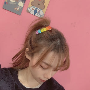 Harajuku Rainbow Gummy Bear Hair Barette