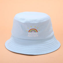 Harajuku Radiate Positivity Rainbow Bucket Hat (5 Colors)