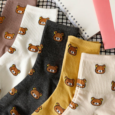 Harajuku Kawaii Fashion Rilakkuma Socks (5 Colors)