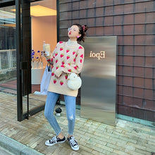 Harajuku Kawaii Fashion Peach Strawberry Winter Knit Sweater