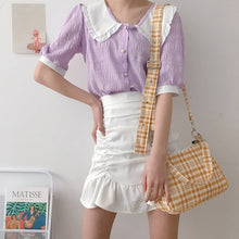 Harajuku Kawaii Fashion Gingham Shoulder Bag