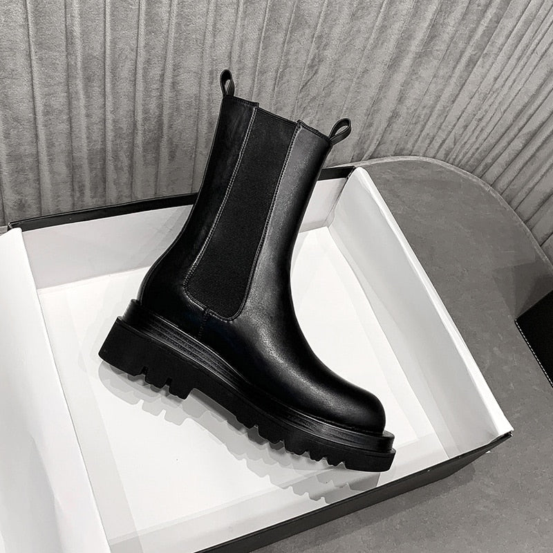 Harajuku Korean Style Chunky Sole Chelsea Boots – The Kawaii Factory