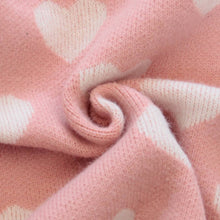 Harajuku Kawaii Fashion Cozy Heart Cardigan (Pink/White)