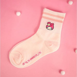 Harajuku Kawaii Fashion My Melody Cinnamoroll Crew Socks