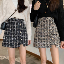 Harajuku Korean Style Classic Tweed A-line Skirt (2 Colors)
