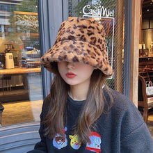 Harajuku Korean Style Leopard Zebra Cow Faux Fur Bucket Hat