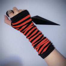 Harajuku Kawaii Fashion Striped Arm Warmers