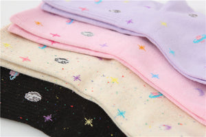 Harajuku Kawaii Fashion Pastel Space Socks (4 Colors)