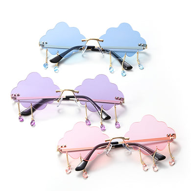 Harajuku Kawaii Fashion Cloud Raindrop Sunglasses