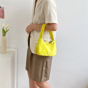 Harajuku Kawaii Fashion Pastel Baguette Nylon Shoulder Bag