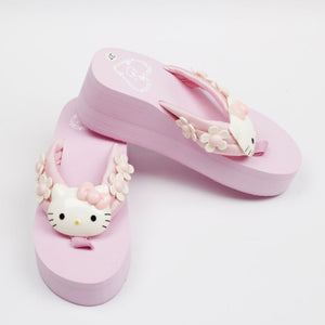 hello kitty platform slippers