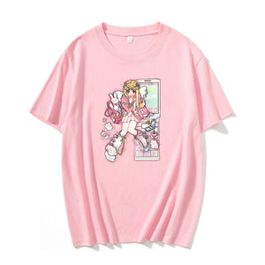 Harajuku Kawaii Fashion Matching Twin Anime Girl T-shirt