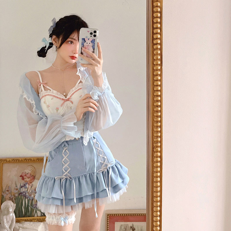 Kawaii Lolita Maid Ruffle Shorts - Kawaii Fashion Shop  Cute Asian  Japanese Harajuku Cute Kawaii Fashion Clothing