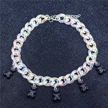 Harajuku Kawaii Fashion Clear Chain Gummy Bear Necklace