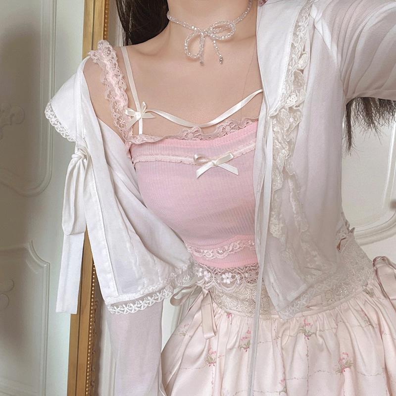 y2k lace dress Y2K Cut Out Lace Trim Midi Dress
