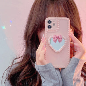 Harajuku Kawaii Fashion Gyaru Heart Mirror iPhone Case – The Kawaii Factory Harajuku Kawaii Fashion Gyaru Heart Mirror iPhone Case – The Kawaii Factory