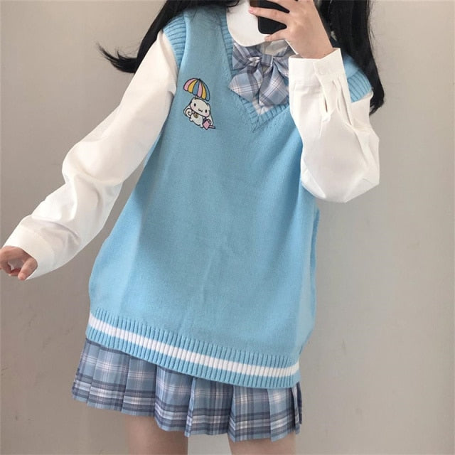 Harajuku Kawaii Fashion Character Knit Vest – The Kawaii Factory
