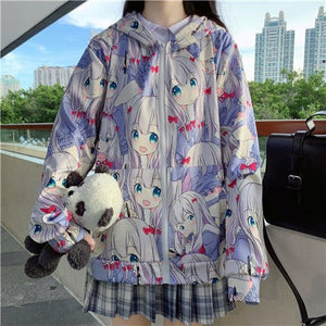 Harajuku Kawaii Aesthetic Y2K E-girl Eromanga Sensei Izumi Sagiri Anime Girl Jacket