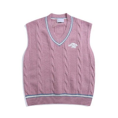Harajuku Kawaii Fashion Cinnamoroll Pastel Knit Vest