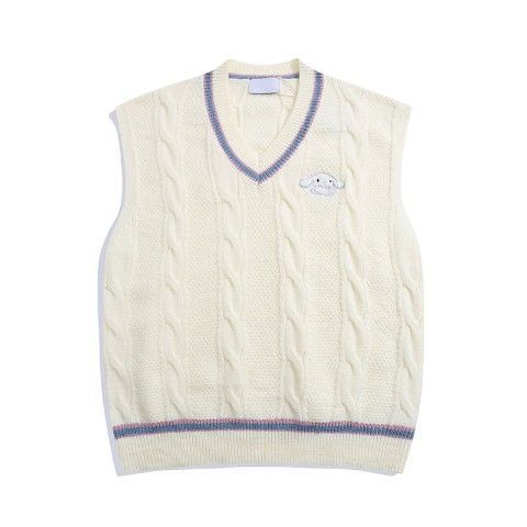 Harajuku Kawaii Fashion Cinnamoroll Pastel Knit Vest – The