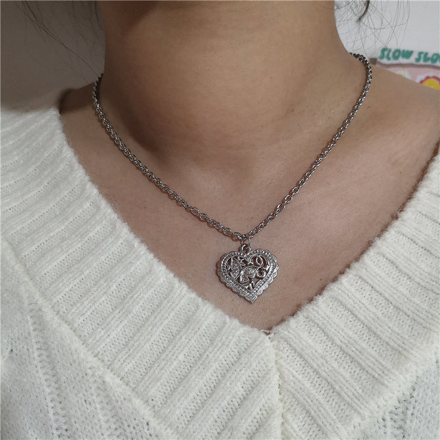 Harajuku Y2K Fairycore Silver Butterfly Chain Necklaces