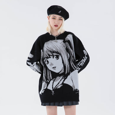 Harajuku Kawaii Fashion Death Note Misa Knit Sweater