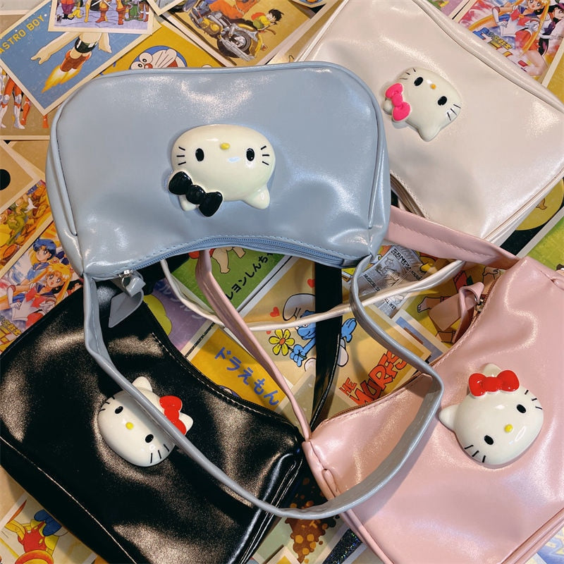 Hello Kitty Handbag Vintage Showa Messenger Bag Y2k Cute Cartoon