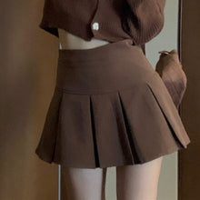 Harajuku Kawaii Fashion Brown Cardigan and Skirt Set