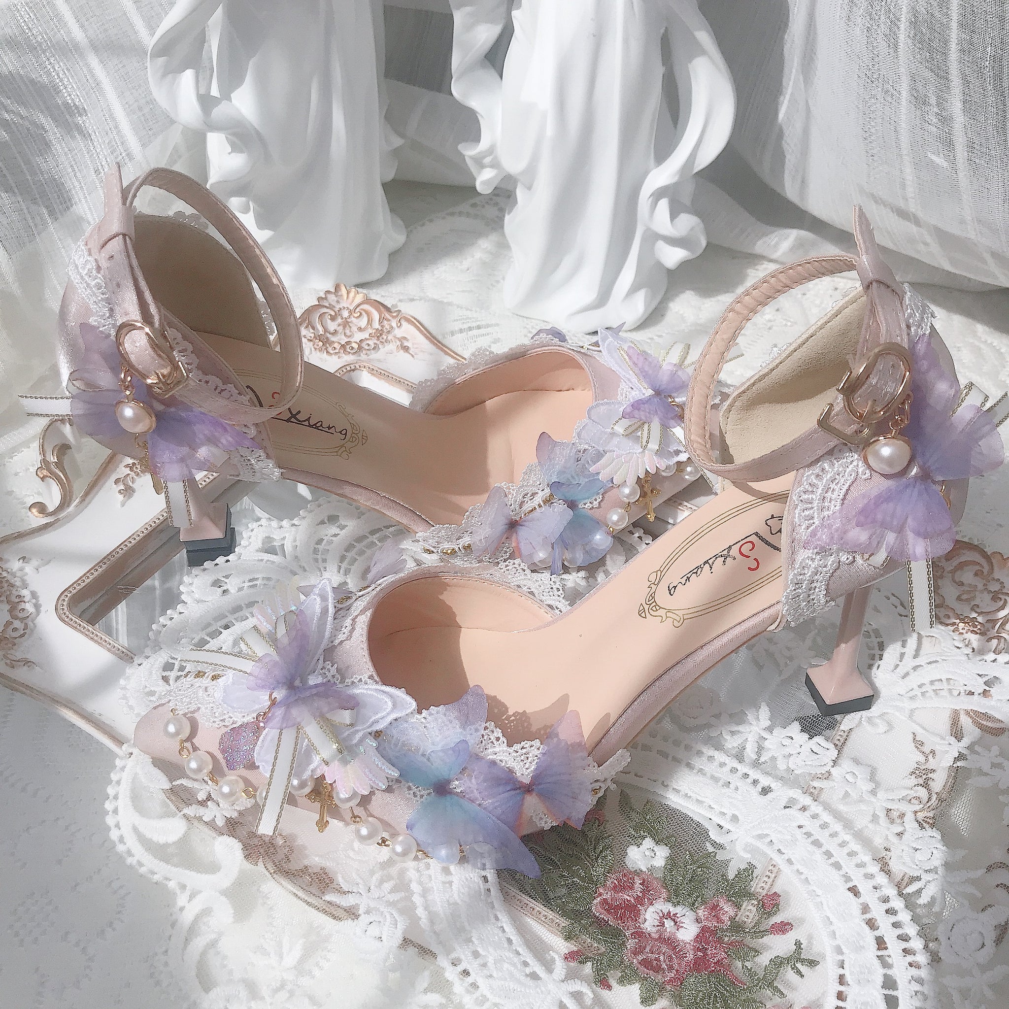 Harajuku Kawaii Fashion Princess Aesthetic Coquette Kitten Heel Shoes – The  Kawaii Factory