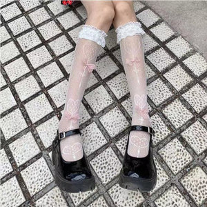 Harajuku Kawaii Fashion Knee High Lace Socks