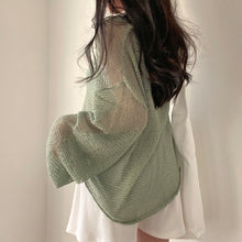 Harajuku Kawaii Fashion Y2K Fairycore Oversized Sheer Knit Sweater