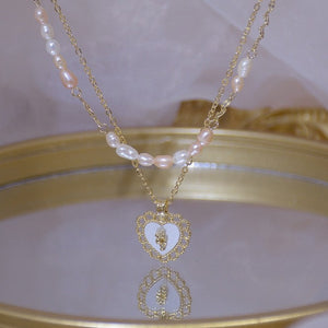 Harajuku Y2K Aesthetic Fashion Gold Plated Heart Charm Necklace