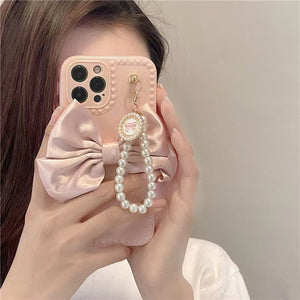 Harajuku Kawaii Fashion Gyaru Bow Pearl iPhone Case The Kawaii Factory Harajuku Kawaii Fashion Gyaru Bow Pearl iPhone Case The Kawaii Factory